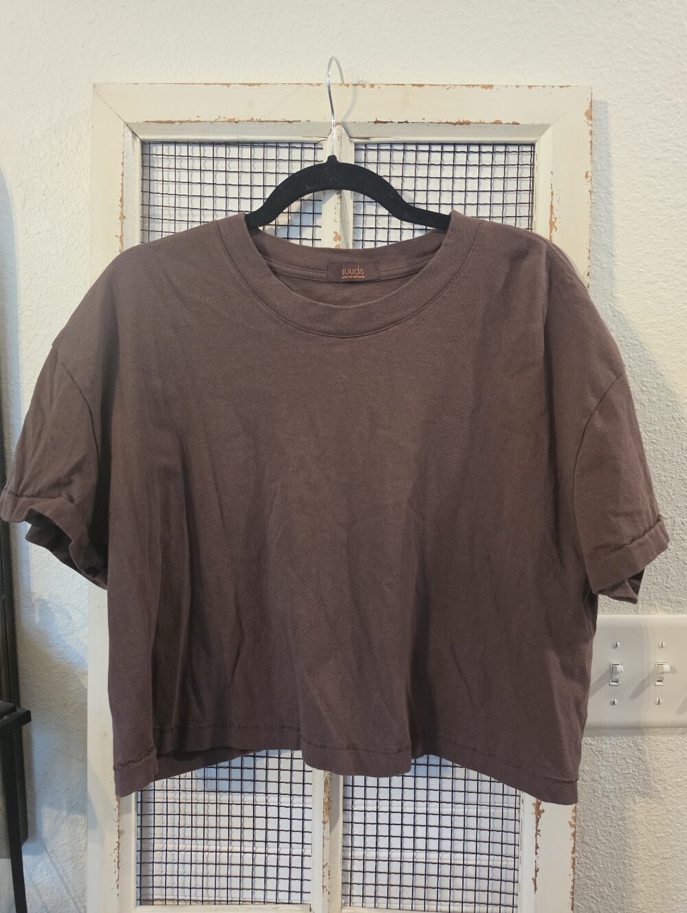 Nuuds Brown Cropped Tee